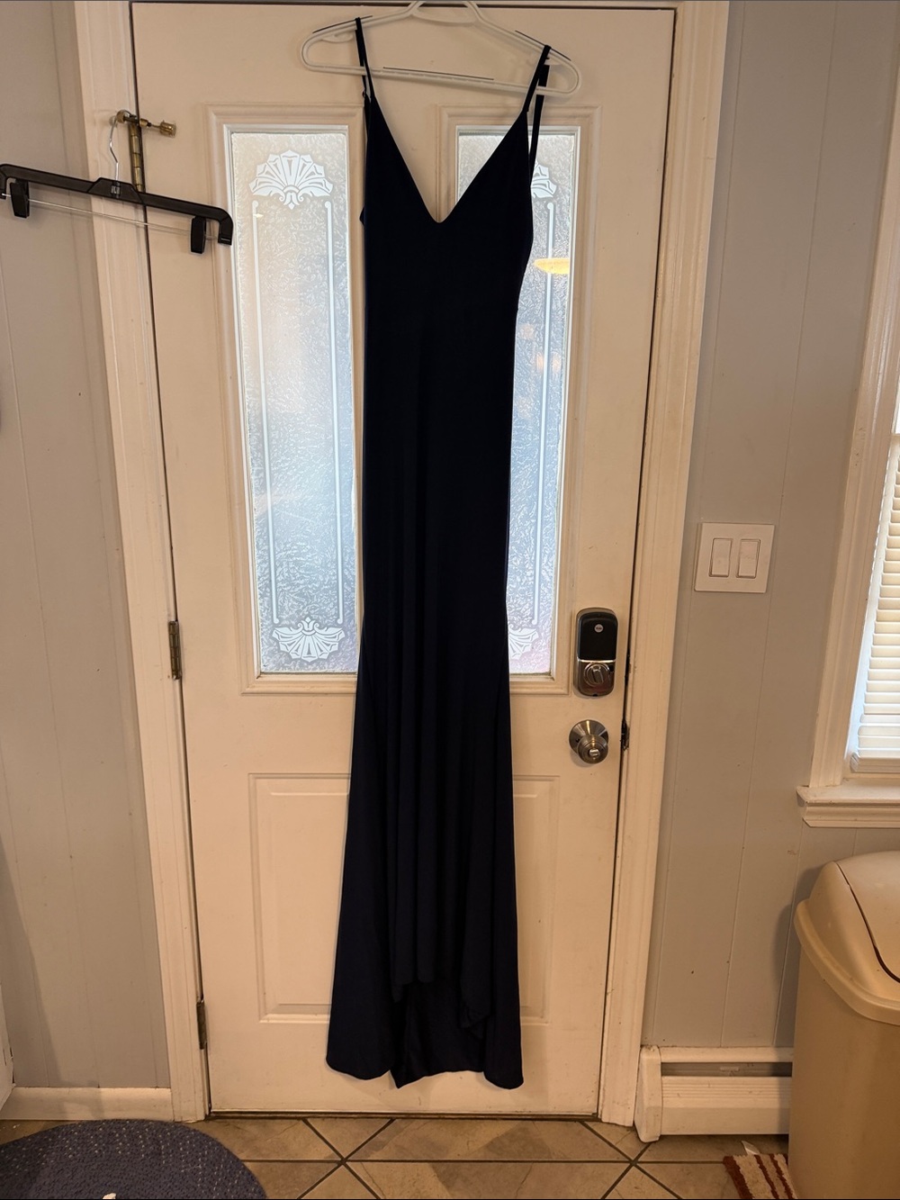 Club L London Black V-Neck Spaghetti-Strap Maxi Dress